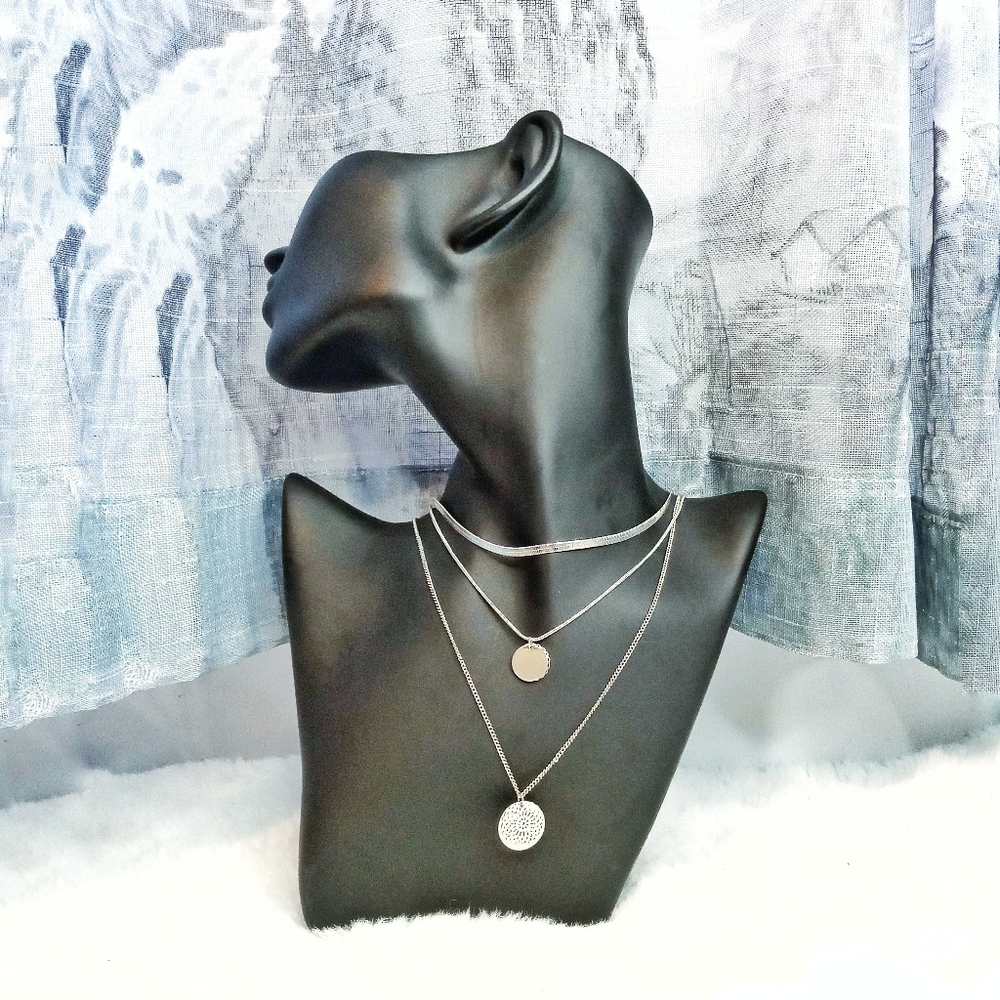 💮3/$20💮 3-Layer Silver Necklace